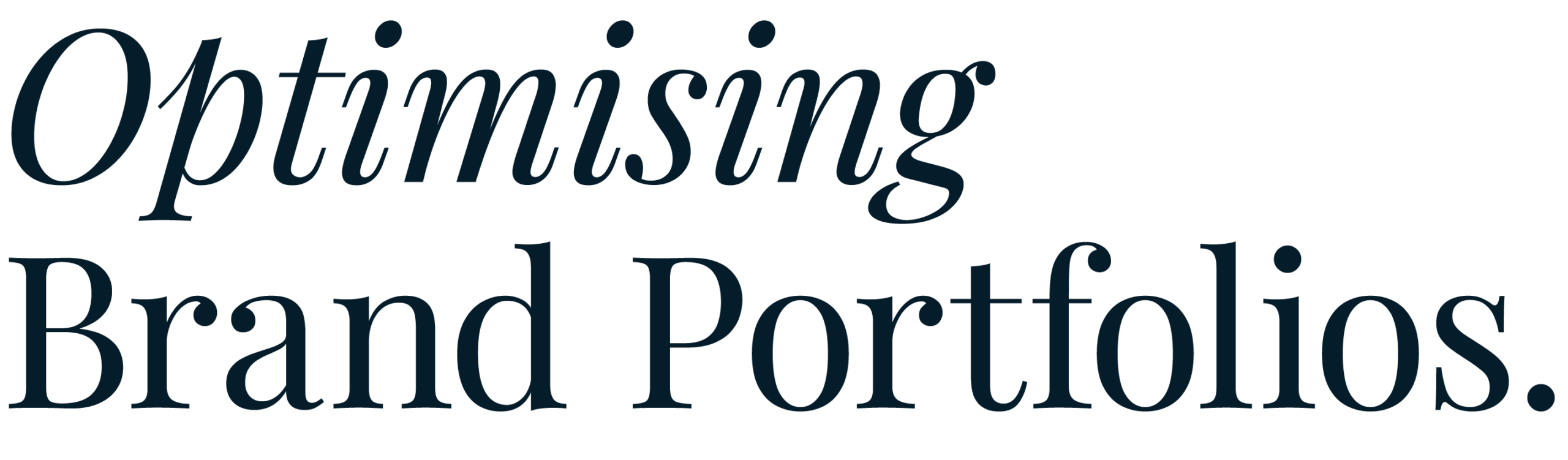 OPTIMISING BRAND PORFOLIOS